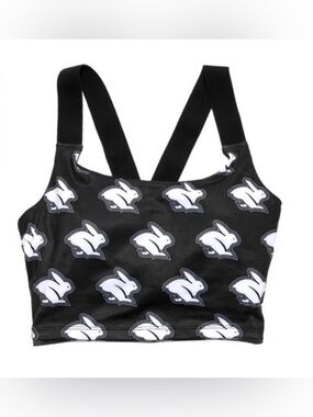 Run in Rabbit Croptastic Run Crop Top — XS | New With Tags | Gold/Navy